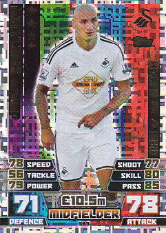 Jonjo Shelvey Swansea City 2014/15 Topps Match Attax Man of the Match #393